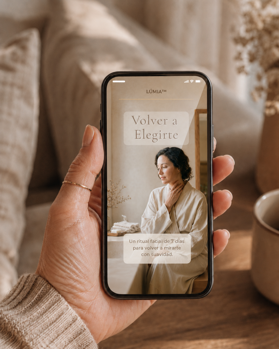 Ritual Facial LÚMIA — Masajeador facial + guía de 7 días